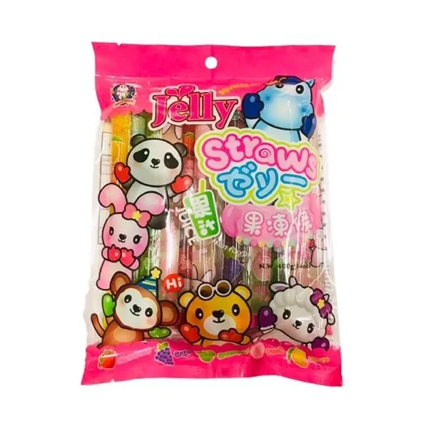 ABC Animal Friends Jelly Straws Assorted Fruit Flavors 400g