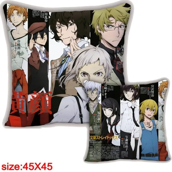 Bungou Stray Dogs Main Cast Pillow 45x45cm Neo Tokyo