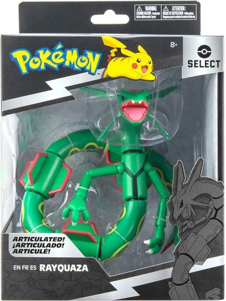 Pokemon Rayquaza Select Articulated Figure 15cm Jazwares Neo Tokyo