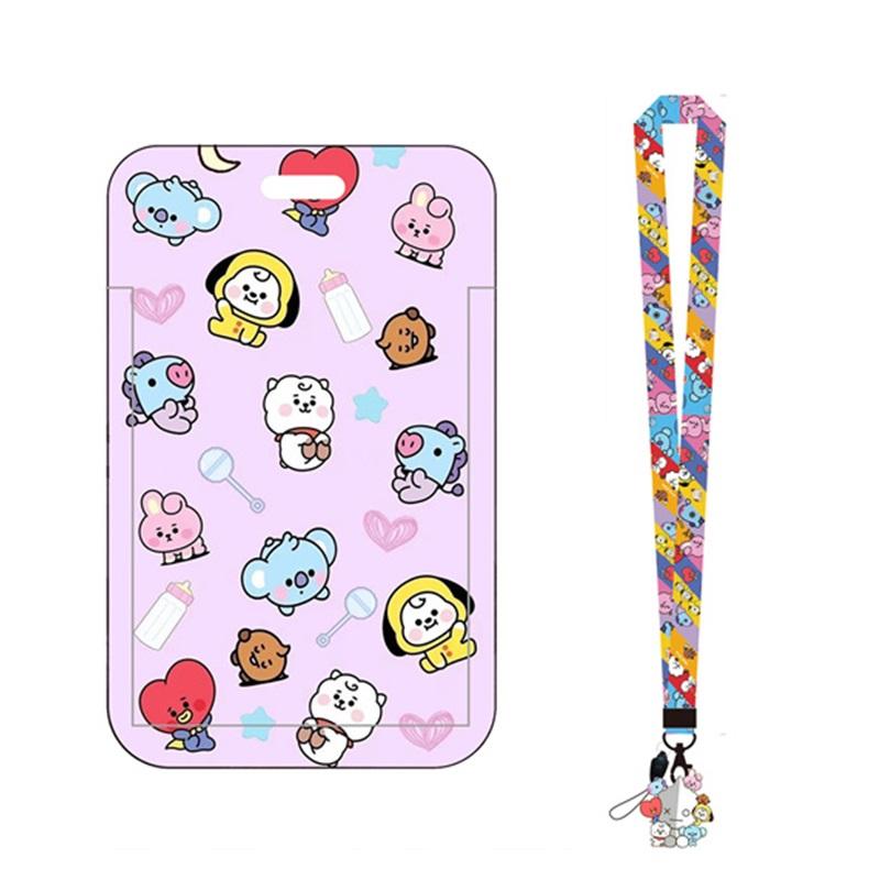 BT21: Babies Card Holder & Lanyard - Neo Tokyo